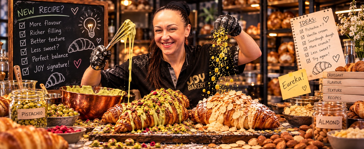 vylepšené pistáciové a mandlové croissanty image
